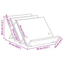 vidaXL Magazin állvány polcokkal Öreg fa 53 x 40 x 28,5 cm Faanyag