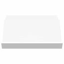 vidaXL Magazin állvány polcokkal Fehér 65 x 53 x 28,5 cm Faanyag