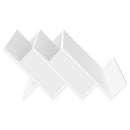 vidaXL Magazin állvány polcokkal Fehér 65 x 53 x 28,5 cm Faanyag