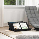 vidaXL Magazin állvány Fekete tölgy 65 x 53 x 28,5 cm Faanyag
