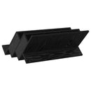 vidaXL Magazin állvány Fekete tölgy 65 x 53 x 28,5 cm Faanyag