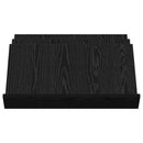 vidaXL Magazin állvány Fekete tölgy 65 x 53 x 28,5 cm Faanyag