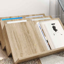 vidaXL Magazin állvány Sonoma tölgy 65 x 53 x 28,5 cm Faanyag