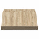 vidaXL Magazin állvány Sonoma tölgy 65 x 53 x 28,5 cm Faanyag