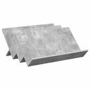 vidaXL Magazin állvány Beton Szürke 65 x 53 x 28,5 cm Faanyag