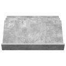 vidaXL Magazin állvány Beton Szürke 65 x 53 x 28,5 cm Faanyag