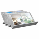 vidaXL Magazin állvány Beton Szürke 65 x 53 x 28,5 cm Faanyag