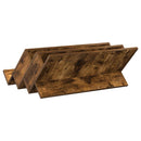 vidaXL Magazin állvány Füstölt tölgy 65 x 53 x 28,5 cm Faanyag