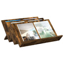 vidaXL Magazin állvány Füstölt tölgy 65 x 53 x 28,5 cm Faanyag