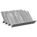 vidaXL Magazin állvány Szürke Sonoma 65 x 53 x 28,5 cm Faanyag