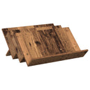vidaXL Magazin állvány polcokkal Öreg fa 65 x 53 x 28,5 cm Faanyag