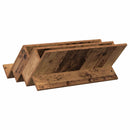 vidaXL Magazin állvány polcokkal Öreg fa 65 x 53 x 28,5 cm Faanyag