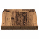 vidaXL Magazin állvány polcokkal Öreg fa 65 x 53 x 28,5 cm Faanyag