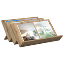 vidaXL Magazin állvány Artisan tölgy 65 x 53 x 28,5 cm Faanyag