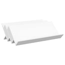 vidaXL Magazin állvány polcokkal Fehér 90 x 53 x 28,5 cm Faanyag