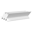 vidaXL Magazin állvány polcokkal Fehér 90 x 53 x 28,5 cm Faanyag