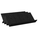 vidaXL Magazin állvány Fekete tölgy 90 x 53 x 28,5 cm Faanyag