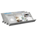 vidaXL Magazin állvány Beton Szürke 90 x 53 x 28,5 cm Faanyag
