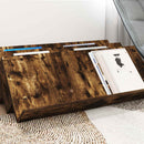 vidaXL Magazin állvány Füstölt tölgy 90 x 53 x 28,5 cm Faanyag