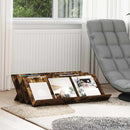 vidaXL Magazin állvány Füstölt tölgy 90 x 53 x 28,5 cm Szerelt Fa