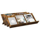 vidaXL Magazin állvány Füstölt tölgy 90 x 53 x 28,5 cm Faanyag