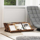 vidaXL Magazin állvány polcokkal Öreg fa 90 x 53 x 28,5 cm Faanyag