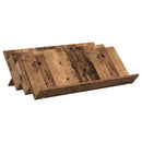 vidaXL Magazin állvány polcokkal Öreg fa 90 x 53 x 28,5 cm Faanyag