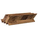 vidaXL Magazin állvány polcokkal Öreg fa 90 x 53 x 28,5 cm Faanyag