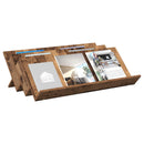 vidaXL Magazin állvány polcokkal Öreg fa 90 x 53 x 28,5 cm Faanyag