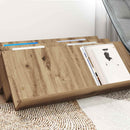 vidaXL Magazin állvány Artisan tölgy 90 x 53 x 28,5 cm Faanyag