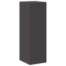 vidaXL Irattároló Szekrény fiókkal 2 pcs Fekete 44 x 50 x 139 cm