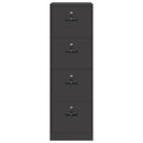 vidaXL Irattároló Szekrény fiókkal 2 pcs Fekete 44 x 50 x 139 cm