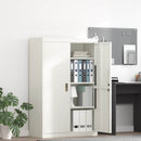 vidaXL Tárolószekrény Fehér 90 x 40 x 140 cm Acél