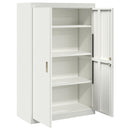 vidaXL Tárolószekrény Fehér 90 x 40 x 140 cm Acél