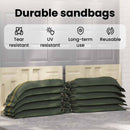 vidaXL Homokzsákok 25 pcs Sötétzöld 100 x 25 cm HDPE