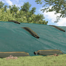vidaXL Homokzsákok 50 pcs Sötétzöld 100 x 25 cm HDPE