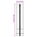 vidaXL Homokzsákok 50 pcs Sötétzöld 100 x 25 cm HDPE