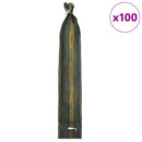 vidaXL Homokzsákok 100 pcs Sötétzöld 120 x 27 cm HDPE