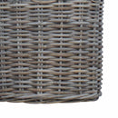 vidaXL Virágcserepes Kosár tárolóval 3 pcs Kubu Szürke Kubu rattán