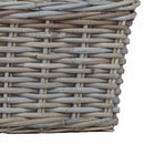 vidaXL Ültető Kosár tárolóval 3 pcs Szürke Kubu rattán