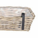 vidaXL Függő virágcserép kosár 2 db Természetes szürke 48 x 22 x 15 cm