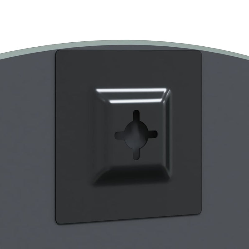 vidaXL Fali tükör Ø 70 cm edzett üveg