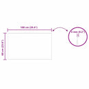 vidaXL Fali tükör 100 x 60 cm edzett üveg