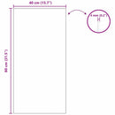 vidaXL Fali tükör 40 x 80 cm edzett üveg