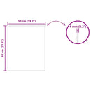 vidaXL Fali tükör 50 x 60 cm edzett üveg