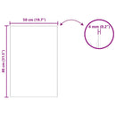 vidaXL Fali tükör 50 x 80 cm edzett üveg