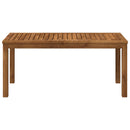 vidaXL Dohányzóasztal Természetes 50 x 100,5 x 45 cm Tömör Akácfa