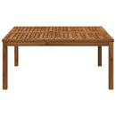 vidaXL Dohányzóasztal Természetes 100 x 100,5 x 45 cm Tömör Akácfa