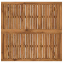 vidaXL Dohányzóasztal Természetes 100 x 100,5 x 45 cm Tömör Akácfa