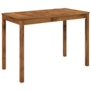vidaXL Kerti étkezőasztal Természetes 108,5 x 55 x 75 cm Tömör Akácfa